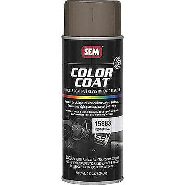 Color Coat™ 15883 Flexible Coating, 16 oz Aerosol Can, Med Neutral, 24 hr Curing, Aerosol