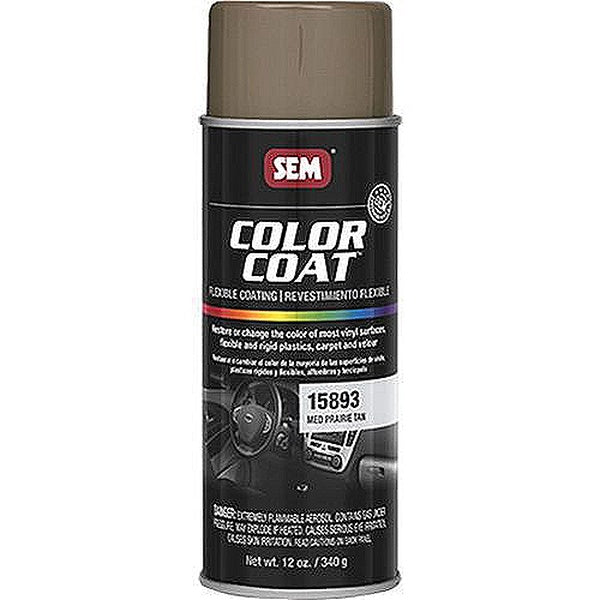 Color Coat™ 15893 Flexible Coating, 16 oz Aerosol Can, Med Prairie Tan, 24 hr Curing, Aerosol