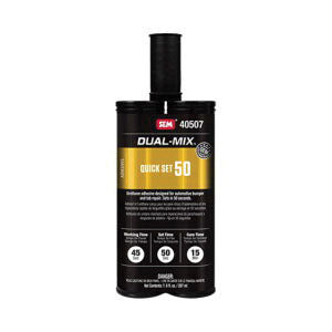 Dual-Mix 40507 Quick Set 50 Urethane Adhesive 7 oz Black Cartridge