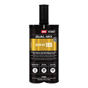 SEM Dual-Mix 41807 Quick Set 180 2-Component Urethane Adhesive, 7 oz Cartridge, Liquid, Black, 3 min