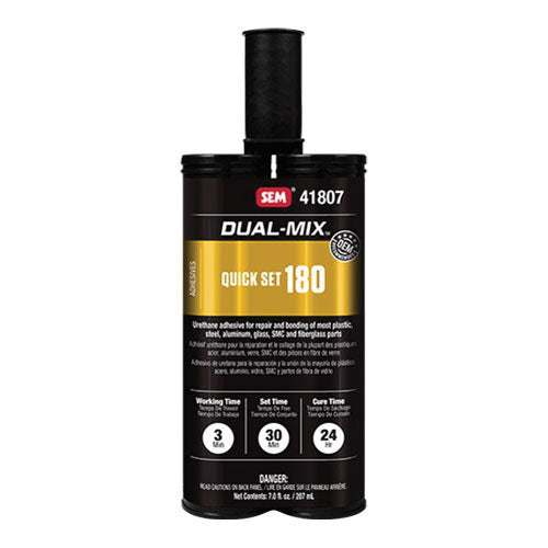 Dual-Mix Quick Set 180 2-Component Urethane Adhesive 7 oz Black Cartridge - Part 41807