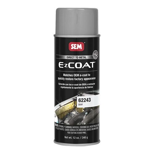SEM Coat 62243 Direct-To-Metal Coating, 16 oz, Gray, 13 sq-ft at 1 mil DFT Coverage, 30 min Dry Curi