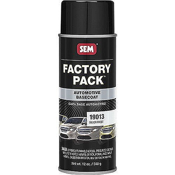 Factory Pack™ 19013 Automotive Basecoat, 16 oz Aerosol Can, Silver Frost, RTU Mixing