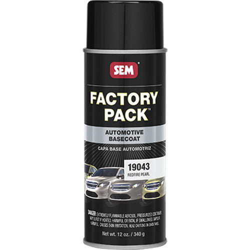 Factory Pack 19043 Automotive Basecoat, 16 oz Aerosol Can, Redfire Pearl, RTU Mixing