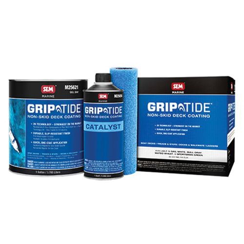 Griptide™ M25620 Gull Gray Non-Skid Deck Coating Kit 1 gal + 1 qt Catalyst