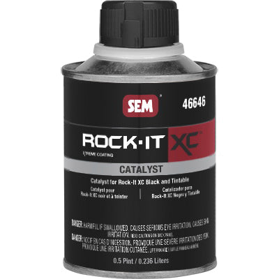 SEM Rock-It XC 46646 Catalyst, 0.5 pt Can, Clear, Liquid, Use With: Rock-It XC Truckbed Linear