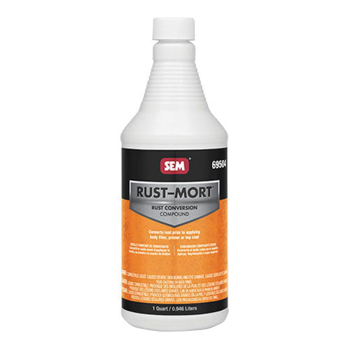 SEM Rust Mort 69504 Acidic Compound, 1 qt Bottle, Green