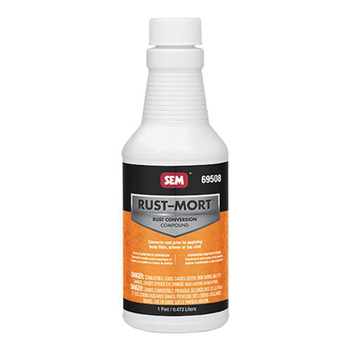 SEM Rust Mort 69508 Acidic Compound, 1 pt Bottle, Green