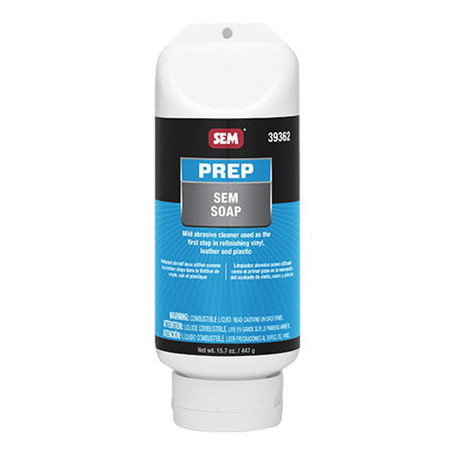 SEM 39362 Mild Abrasive Cleaner, 16 oz, 24.5 g/L VOC, For Use With Vinyl, Leather, Plastic Surfaces