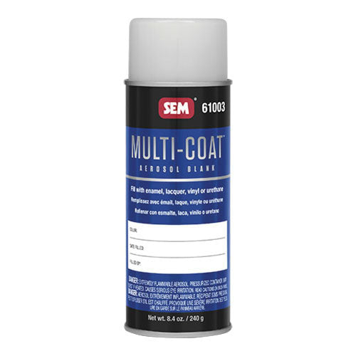 SEM Multi-Coat 61003 Aerosol Blank, 16 oz, Use With: Enamel, Lacquer, Vinyl Resin