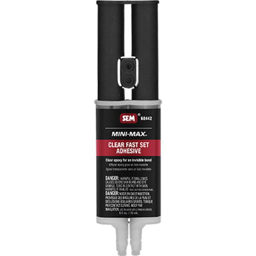 SEM MINI-MAX 68442 2-Component Adhesive, 1 oz Cartridge, Liquid, Clear
