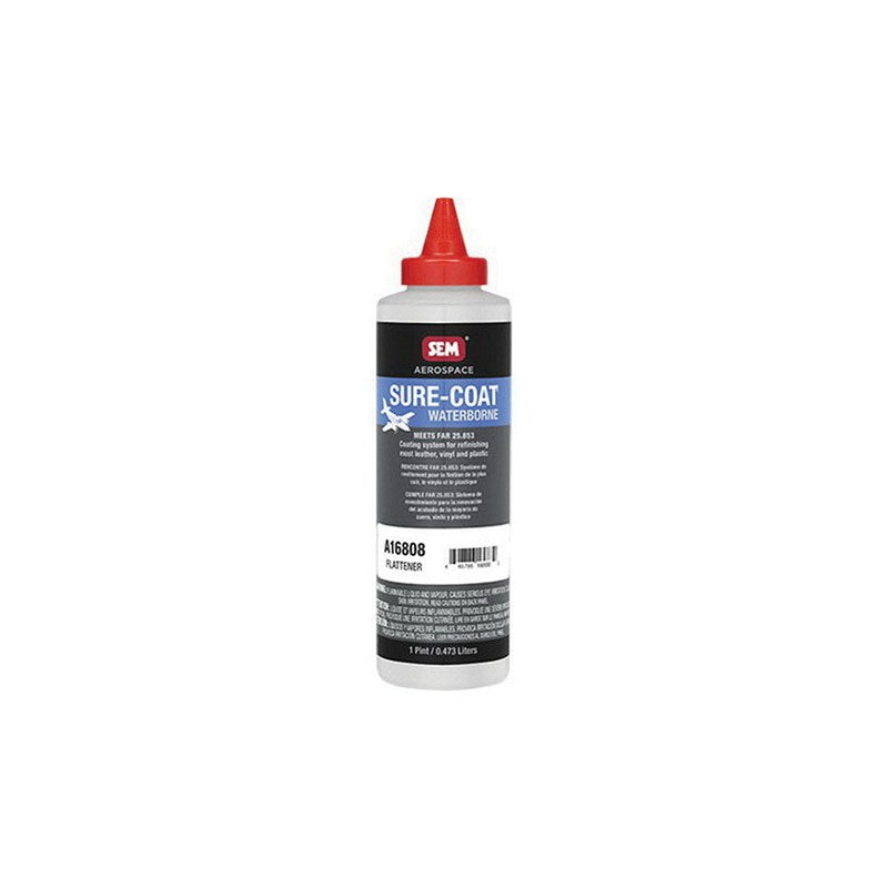 A16808 Sure-Coat Aerospace Flattener - 1 qt waterborne coating for leather, vinyl and plastic