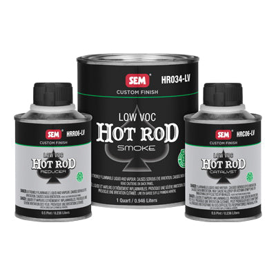 SEM HR020-LV Low VOC Hot Rod Color 1.5 Quart Kit, Can, Silver, 4:1:1 Mixing