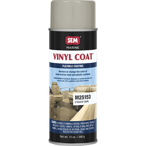 SEM Vinyl Coat M25153 Flexible Coating, 16 oz Aerosol Can, Stingray Taupe, 24 hr Curing, Aerosol
