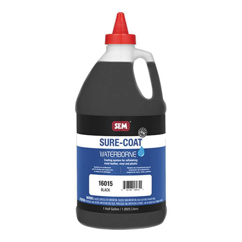 Sure-Coat 16015 Waterborne Flexible Paint 0.5 gal Black for Vinyl and Plastic