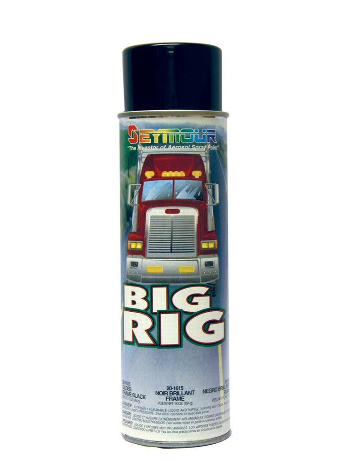 Seymour Paints Big Rig 20-1615 Professional Enamel Coating, Gloss, Frame Black, Up To 18 Sq-Ft