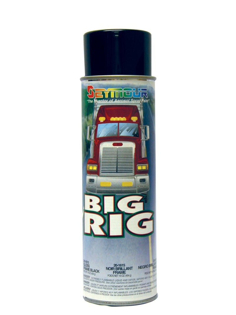 Big Rig 20-1615 Professional Enamel Coating, Gloss, Frame Black, Up To 18 Sq-Ft