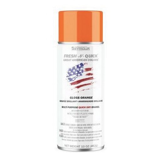 Seymour Paints Fresh-N-Quick 11-48 Multi-Purpose Enamel Spray Paint, 16 fl-oz Aerosol Can, Gray