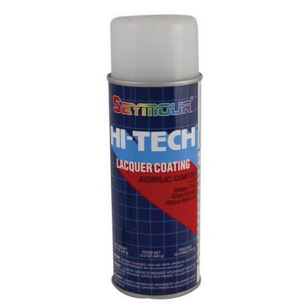 Seymour Paints Hi-Tech 16-121 Fast Drying Spray Paint, 16 fl-oz Aerosol Can, Clear Acrylic, 15 sq-ft