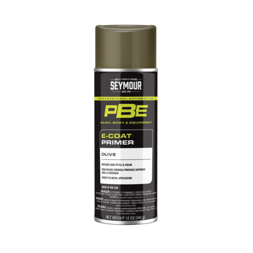 Seymour Paints 16-1698 PBE E-Coat Primer, 16 oz Aerosol Can, Aerosol, Olive