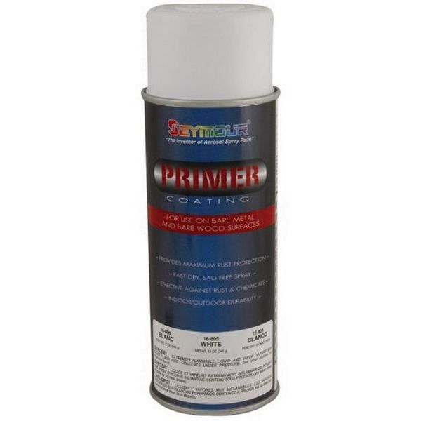 Seymour Paints Hi-Tech 16-805 Fast Dying Primer, 16 fl-oz Aerosol Can, White, 50.2% VOC, 15 sq-ft Co