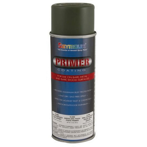 Seymour Paints 16-899 Self-Etching Primer, 16 fl-oz Aerosol Can, Green Zinc Phosphate, 80.6% VOC, 15