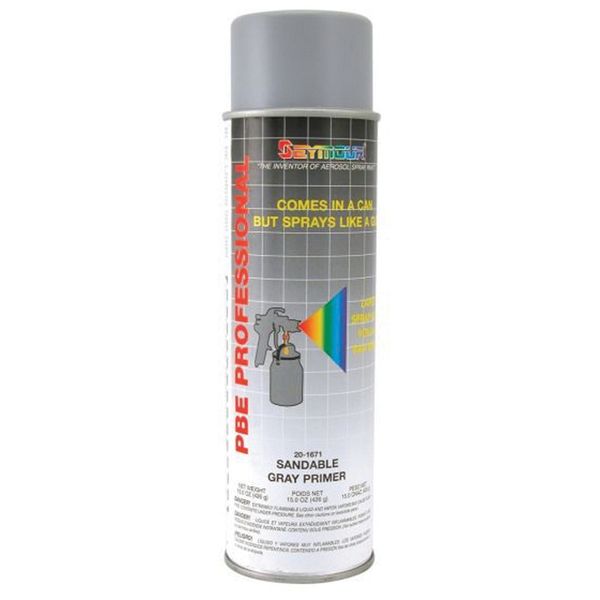 Seymour Paints PBE 20-1671 Professional Grade Primer, 20 fl-oz Aerosol Can, Light Gray, 50% VOC, 18