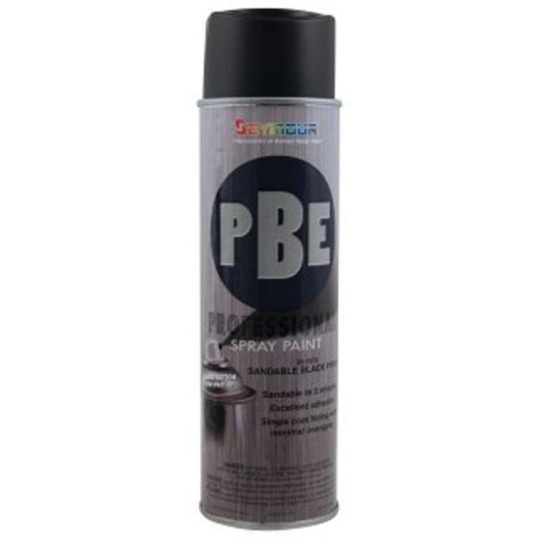 PBE 20-1672 Professional Grade Primer, 20 fl-oz Aerosol Can, Black, 50% VOC, 18 sq-ft
