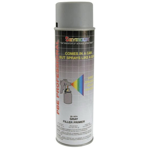 Seymour Paints PBE 20-1674 Primer, 20 fl-oz Aerosol Can, Light Gray, 48.7% VOC, 18 sq-ft Coverage