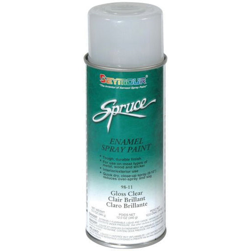 Seymour Paints Spruce 98-11 Enamel Spray Paint, 16 fl-oz Aerosol Can, Clear, 15 sq-ft Coverage