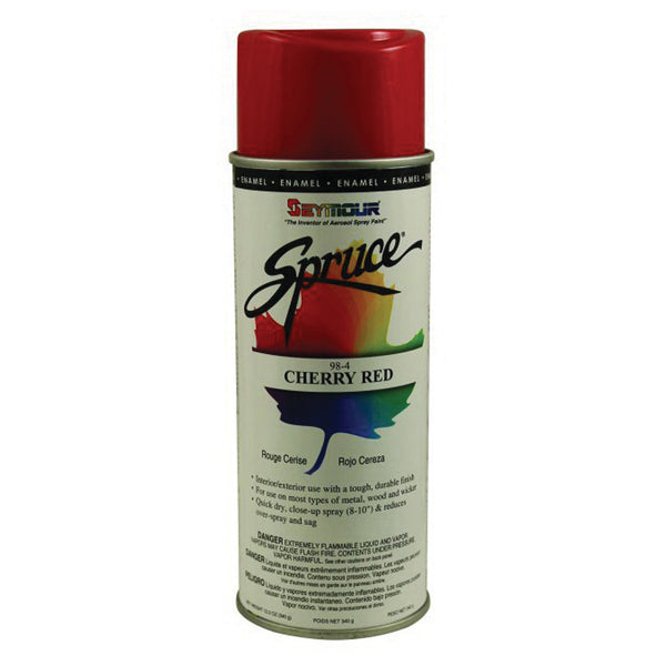 SEYMOUR® Spruce® 98-7 Enamel Spray Paint, 16 fl-oz Aerosol Can, Smoke Gray, 15 sq-ft Coverage