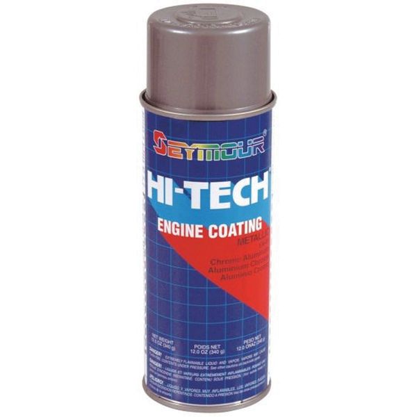 Seymour Paints Hi-Tech EN-41 Engine Enamel Spray Paint, 16 fl-oz Aerosol Can, Aluminum, 15 sq-ft Cov