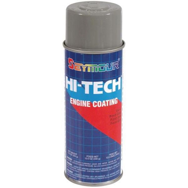 Hi-Tech EN-43 Engine Enamel Spray Paint, 16 fl-oz Aerosol Can, Ford Gray, 15 sq-ft Co