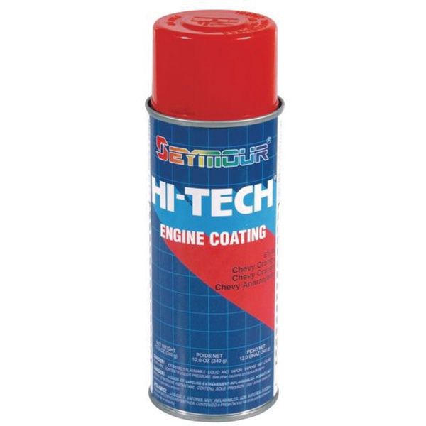 Seymour Paints Hi-Tech EN-48 Engine Enamel Spray Paint, 16 fl-oz Aerosol Can, Chevy Orange, 15 sq-ft