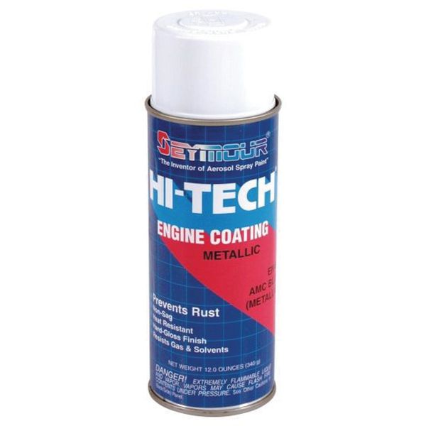 Hi-Tech EN-66 Engine Enamel Spray Paint, 16 fl-oz Aerosol Can, AMC Blue, 15 sq-ft Cov