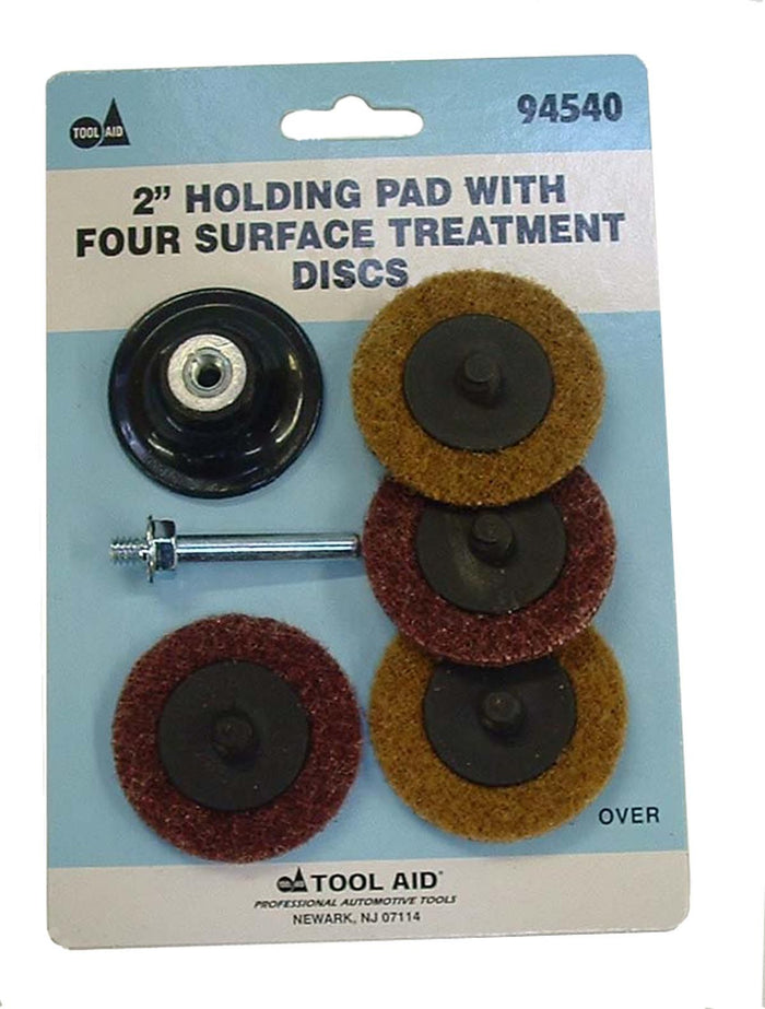S & G Tool Aid 2" Holdig Pad with Four Surface Treatmet Discs