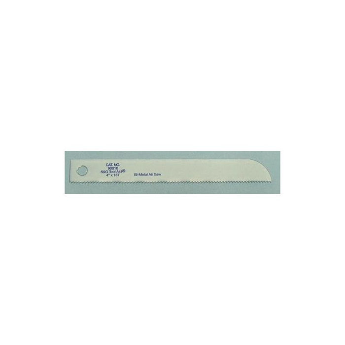 S & G Tool Aid Corp. AID 90010 All-Purpose Reciprocating Air Saw Blade, 18 TPI, 4 in L, Bi-Metal