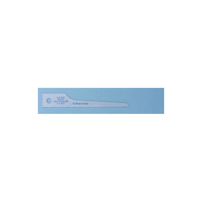 AID 90030 Scroll Reciprocating Air Saw Blade, 32 TPI, 3 in L, Bi-Metal