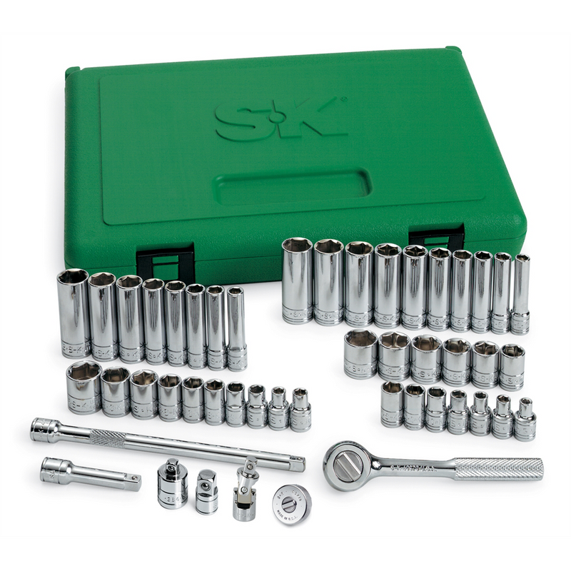 Pc. 1/4" Drive 6Pt Fr/Mt Socket Set W/Added Pieces