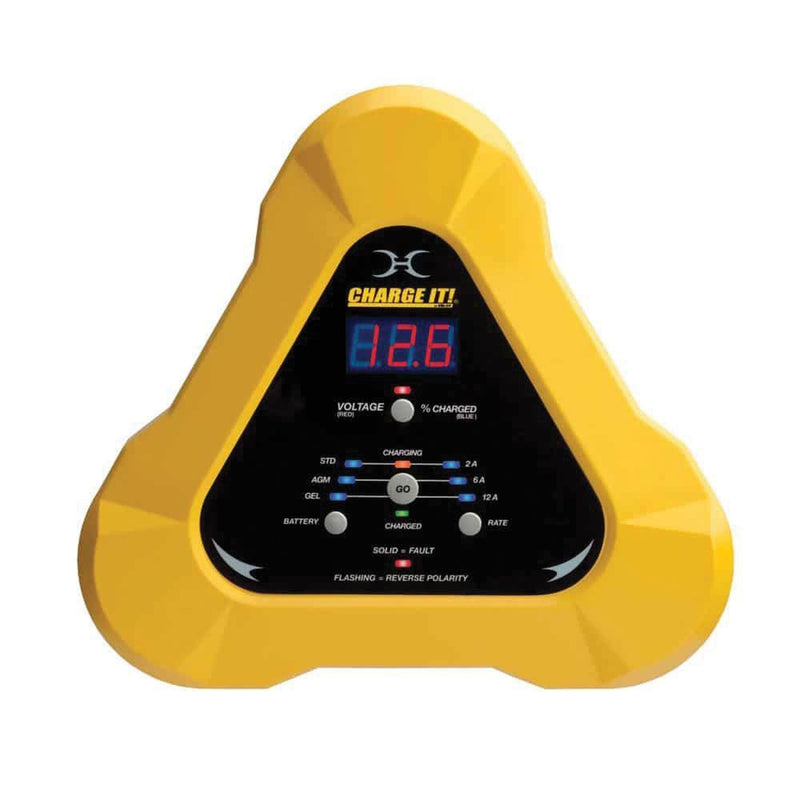 4512 Booster Pac® Smart Charger, 12A Fast / 6A Medium / 2A Low Rates, Digital Display and