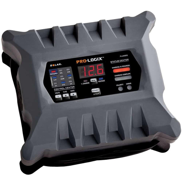 Solar PL2320 Intelligent Battery Charger/Maintainer 20/10/2 A Fast Charge, Recondition Mode