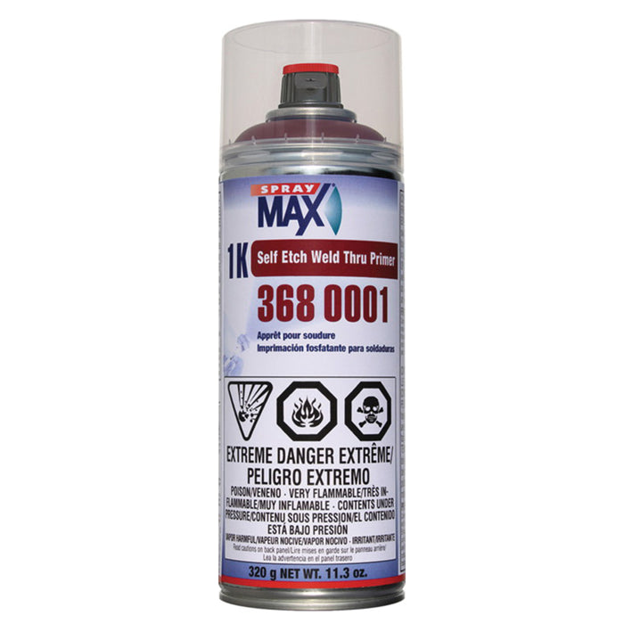 SprayMax® 3680001 Self-Etch Weld-Thru Primer, 11.3 oz Aerosol Can, Red Brown, 5.4 to 8.1 sq-ft Coverage