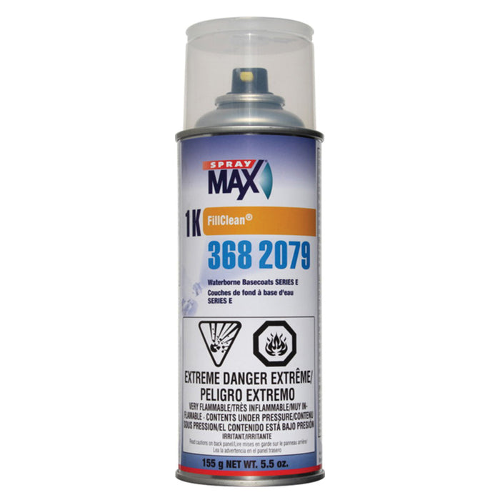 SprayMax® FillClean® 3682078 Series D Waterborne Basecoat, 5.3 oz Aerosol Can, Clear