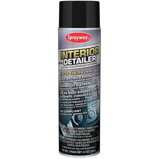 Sprayway, Inc. Sprayway SW780 Interior Detailer, 20 oz Can, Matte, Colorless, Spray Aerosol