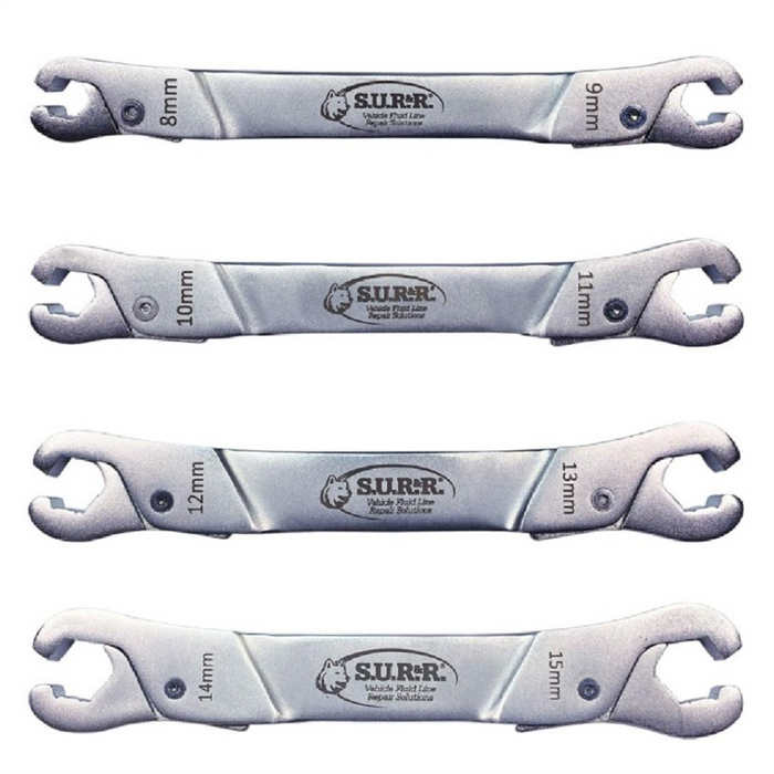 S.U.R. & R. Ratcheting Line Wrench Set