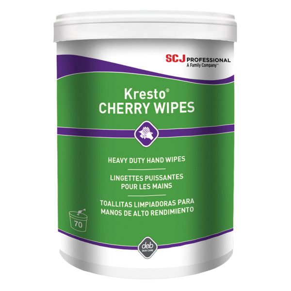 Stockhausen KRESTO ATP KCW70W Hand Cleaning Hand Cleaning Wipe, 70 ct Canister, Red, Fragrant