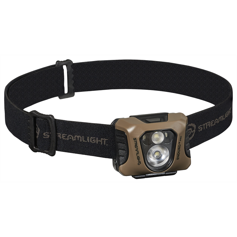 Enduro Pro LED Spot and Flood Headlamp - Coyote, Model 61425 with White and Green LEDs