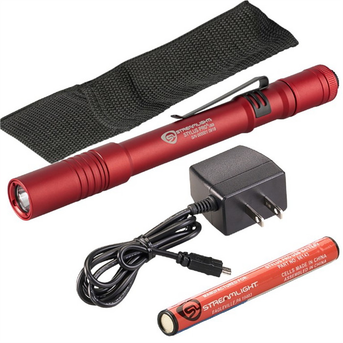 Streamlight Stylus Pro Usb & Ac Adapter-Red