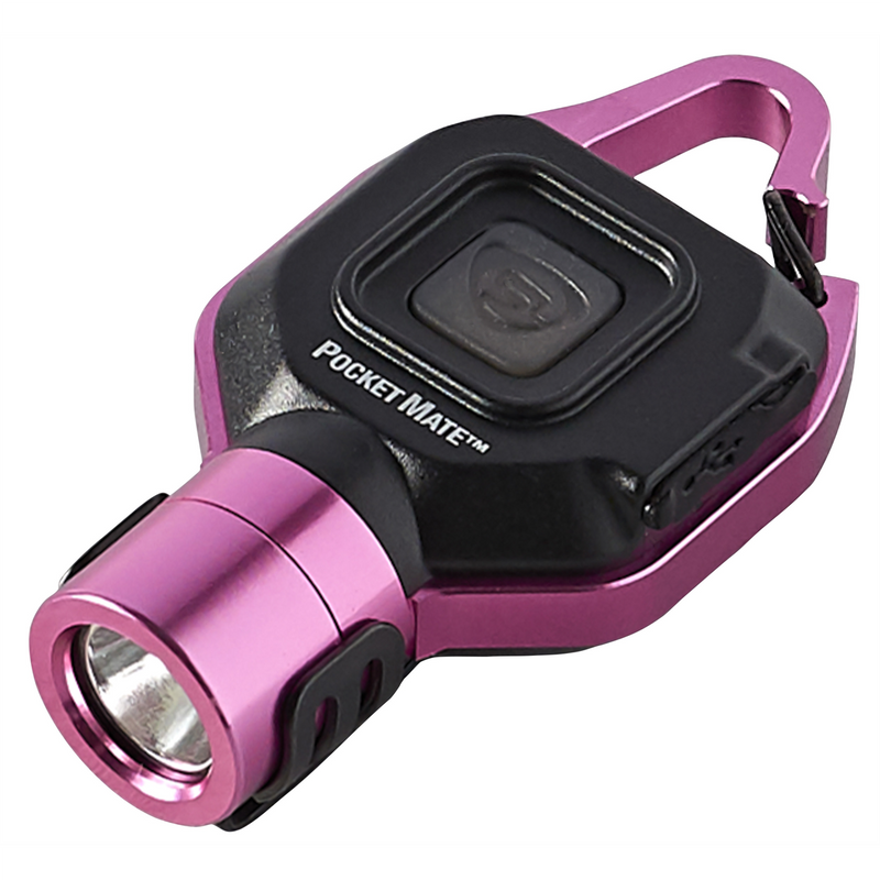 Pocket Mate USB Rechargeable Ultra-Compact Keychain Light - Pink