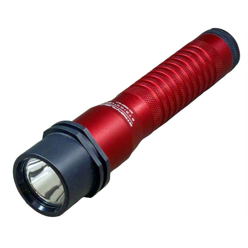 Strion LED Bright and Compact Rechargeable Flashlight - Red